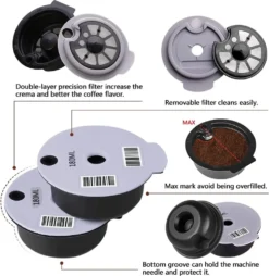1 Stück Nachfüllbarer Wiederverwendbarer PP Kaffeekapsel Filter Für Bosch Tassimo 180 Ml Kapazität, Lebensmittelqualität -KaffeeGlück Angebote 01ee65843139f1265c49b50f285a6223