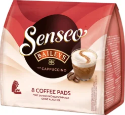 SENSEO Cappuccino Baileys Pads Sahnelikörgeschmack 10er Pack - 10 X 8 Getränke -KaffeeGlück Angebote 06c701d83e6857c37043f51b47847e62