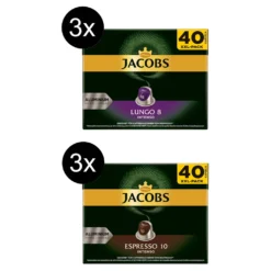 JACOBS Lungo 8 + Espresso 10 Nespresso®* Kompatibel - 240 Kapseln XXL-Pack -KaffeeGlück Angebote 083f988687f885ad580e5cb37567d764
