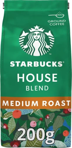 Starbucks House Blend Medium Roast Gemahlener Filterkaffee 200g