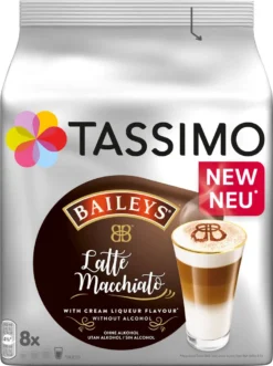 TASSIMO Kapseln Milk Range Vielfaltspaket T-Discs 40 Getränke 5 Sorten Kaffeespezialitäten -KaffeeGlück Angebote 0e45377f9e4221fee13b3d24e2b8c83a