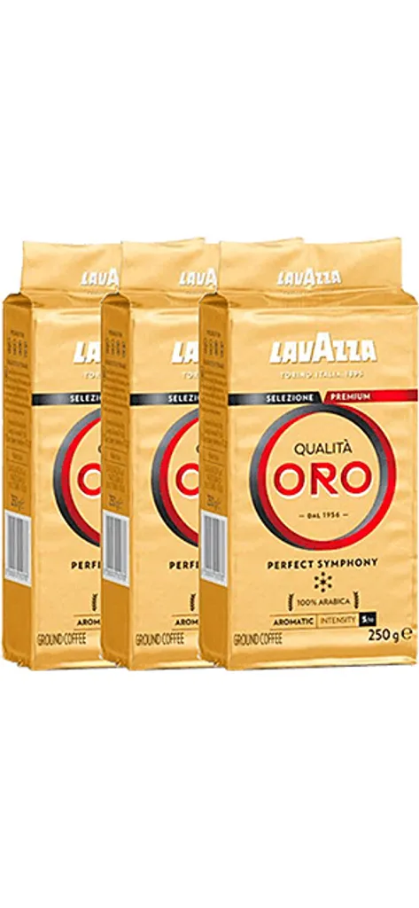 Lavazza Qualita Oro 3 X 250g Gemahlen 1 Lavazza Qualita Oro 3 X 250g Gemahlen