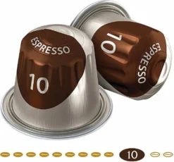 JACOBS Espresso 10 Intenso 200 Nespresso®* Kompatible Kaffeekapseln -KaffeeGlück Angebote 0ff394ca27cc59448f0c0d6d2bf5af8e