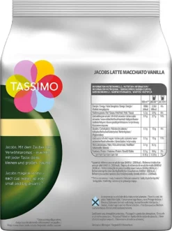 TASSIMO Jacobs Typ Latte Macchiato Vanilla 5er Pack T Discs Kapseln 5x8 Getränke -KaffeeGlück Angebote 12119f8a6ddae7824c7d25c127525af3