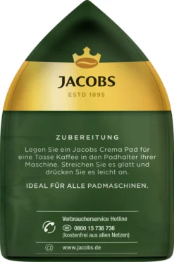 Jacobs Crema Pads | 16 Senseo Kompatible Kaffeepads -KaffeeGlück Angebote 122483b1d06bda844f2a6877199a5b2d