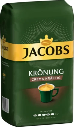 JACOBS Kaffeebohnen Krönung Crema Kräftig 3 Kg Geröstete Ganze Bohnen + 1 Jacobs Barista Becher + 1 Dose 12 JACOBS Kaffeebohnen Krönung Crema Kräftig 3 Kg Geröstete Ganze Bohnen + 1 Jacobs Barista Becher + 1 Dose -KaffeeGlück Angebote 13e74f28c6aef51d5c0ac230d8eb3e15