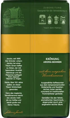 JACOBS Kaffeebohnen Krönung Aroma-Bohnen 6x500g Ganze Kaffee Bohnen Geröstet -KaffeeGlück Angebote 1b01cf06863364f490655b9edf3fc927