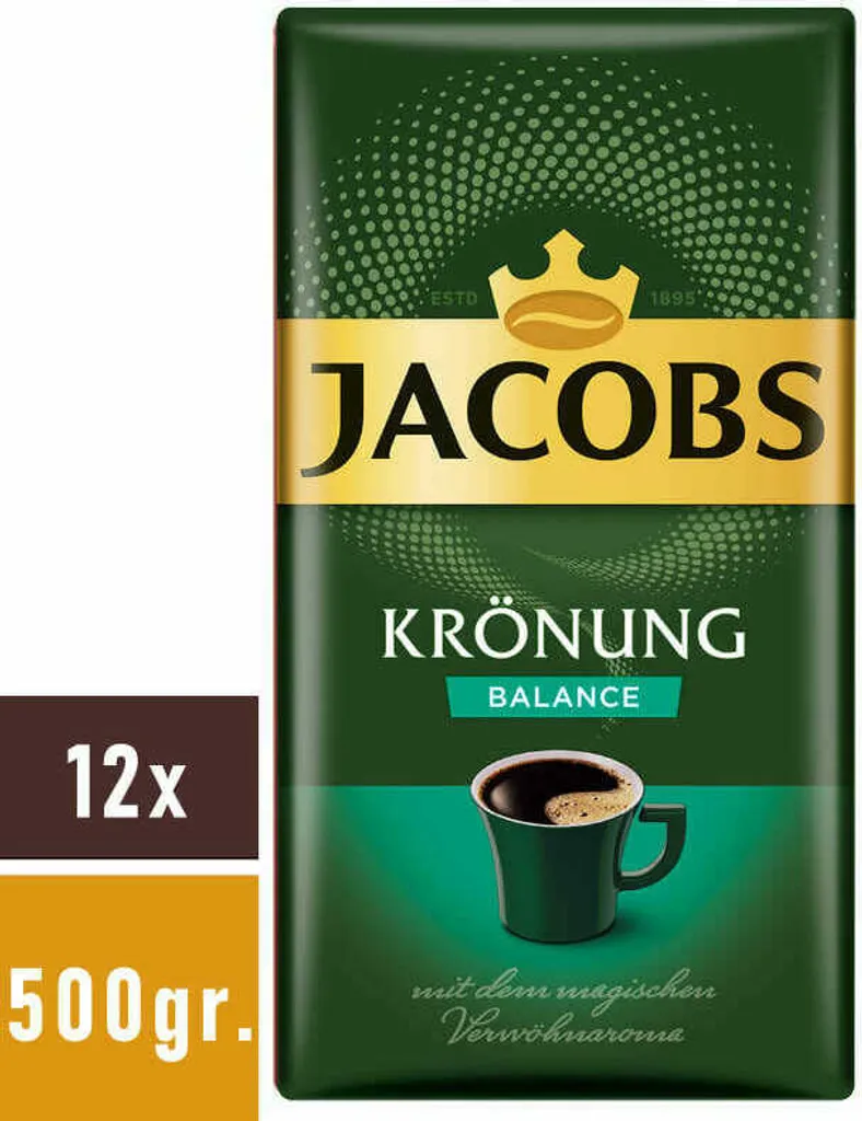 JACOBS Krönung Balance Filterkaffee 12 X 500 G Gemahlener Röstkaffee 6 JACOBS Krönung Balance Filterkaffee 12 X 500 G Gemahlener Röstkaffee – Bild 6