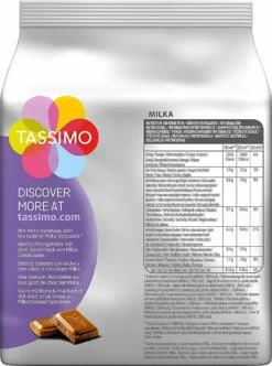 TASSIMO Creamy- Kaffee Paket Jacobs Krönung Crema Milka 5 Packungen 64 Portionen -KaffeeGlück Angebote 201bf65172f4d8cfbb97f3965301e22f