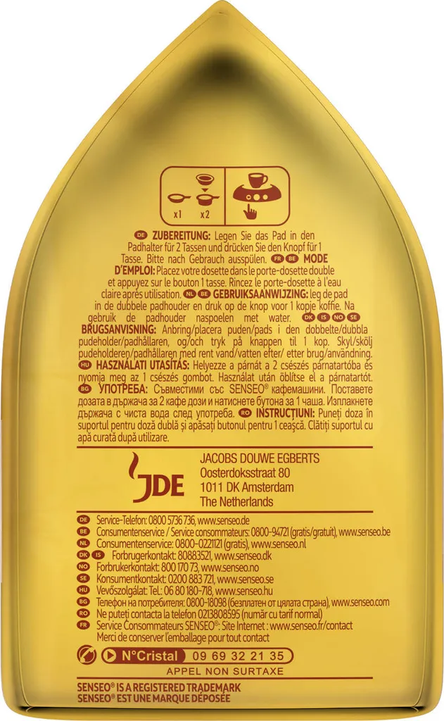 Senseo Café Latte Vanilla 10er Pack Kaffee Pads 10x 8 Pads, 80 Getränke 6 Senseo Café Latte Vanilla 10er Pack Kaffee Pads 10x 8 Pads, 80 Getränke – Bild 6