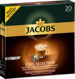 Jacobs Café Selection, Kaffeekapseln, Nespresso Kompatibel, Kaffee, 20 Kapseln á 5.2 G -KaffeeGlück Angebote 2402c966776832581f0cc7ea088ff656