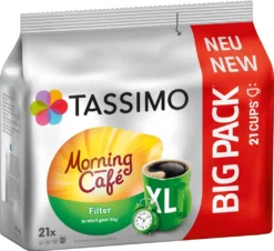 TASSIMO Kapseln Morning Café Filter XL T Discs 5 X 21 Getränke Kaffeekapseln -KaffeeGlück Angebote 243948cf5e1f72f0343b631ca143c107