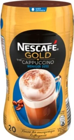 Nescafé® Nescafé Gold Typ Cappuccino Weniger Süß | 250g Dose 29 Nescafé® Nescafé Gold Typ Cappuccino Weniger Süß | 250g Dose -KaffeeGlück Angebote 290e4501de55ce1b7e4f5656005a82aa