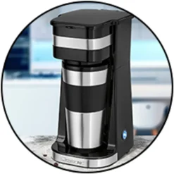 Clatronic KA 3733 Kaffeemaschine Für Coffee To Go, Inkl. 0,4 Liter Kaffeebecher Aus Edelstahl, Ideal Für Auto, Büro Und Unterwegs, Schwarz -KaffeeGlück Angebote 2b6170a2ebc9738d2b2db0c4c5647159