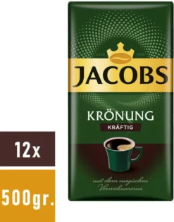 JACOBS Krönung Kräftig Filterkaffee 12 X 500 G Kaffee Gemahlen -KaffeeGlück Angebote 305825761fd04cef850bd0361d5d5d43