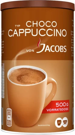 JACOBS Löskaffee Typ Choco Cappuccino 500 G Dose Löslicher Kaffee Mit Kakao -KaffeeGlück Angebote 31d9a9b7d6419757fe5f8865c171d599