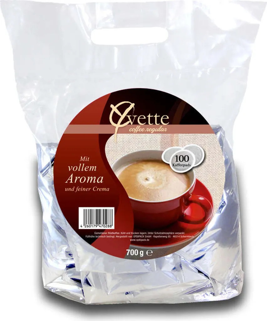Yvette Kaffeepads Megapack 'Regular', 100 Stück 2 Yvette Kaffeepads Megapack 'Regular', 100 Stück – Bild 2
