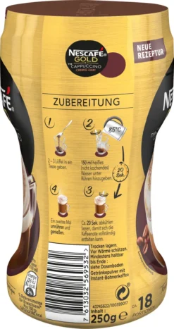 Nescafé® Nescafé Gold Typ Cappuccino Cremig Zart | 250g 15 Nescafé® Nescafé Gold Typ Cappuccino Cremig Zart | 250g -KaffeeGlück Angebote 33e77e84d8b6287fd5ae89bfae36e9f9