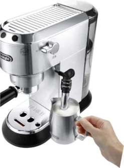 De'Longhi DeLonghi EC685.M Dedica Style Siebträger Espressomaschine Silber -KaffeeGlück Angebote 340f86b0451fa126a765edc5451f74d9