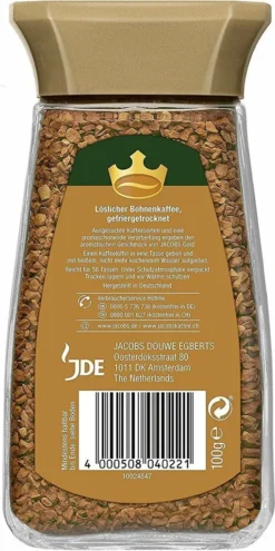 JACOBS Gold 6 X 100g Löslicher Kaffee 6 Gläser Instantkaffee Löskaffee 5 JACOBS Gold 6 X 100g Löslicher Kaffee 6 Gläser Instantkaffee Löskaffee -KaffeeGlück Angebote 348065049c4e43fe2e466b1042899423