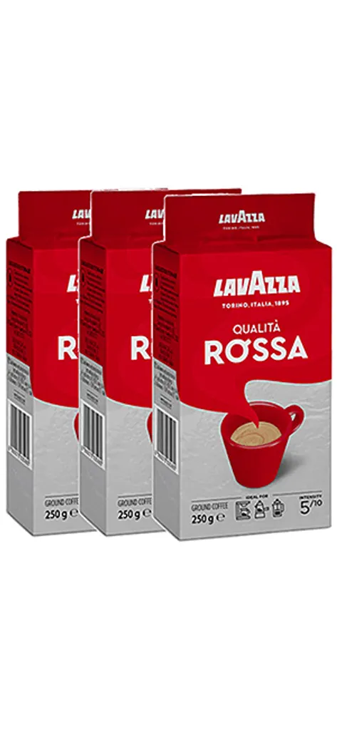 Lavazza Qualita Rossa 3 X 225g Gemahlen 1 Lavazza Qualita Rossa 3 X 225g Gemahlen