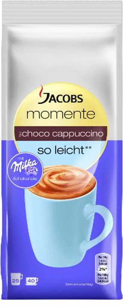 Jacobs Choco Cappuccino Kaffee So Leicht Nachfüllbeutel 400g 1 Jacobs Choco Cappuccino Kaffee So Leicht Nachfüllbeutel 400g