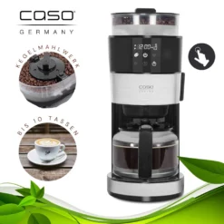 Caso Filterkaffeemaschine Grande Aroma 100 Mahlwerk 10 Tassen LED Timer 1000 W -KaffeeGlück Angebote 3a5356b6b2d550e736a944c6f32fbac4