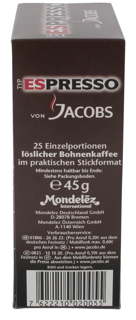 Jacobs Typ Espresso Sticks | Löslicher Kaffee | 25 Portionen 11 Jacobs Typ Espresso Sticks | Löslicher Kaffee | 25 Portionen – Bild 11