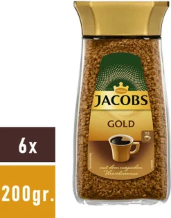 JACOBS Gold Löslicher Kaffee 6 Gläser - 6 X 200 G Instantkaffee -KaffeeGlück Angebote 3d877c8eb085c5ff84063f2a4ddaf834