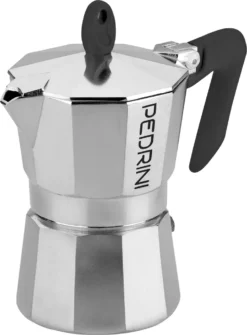ESPRESSOKOCHER Für 2 Tassen Espresso Maker Espressokanne Kaffeekocher PEDRINI