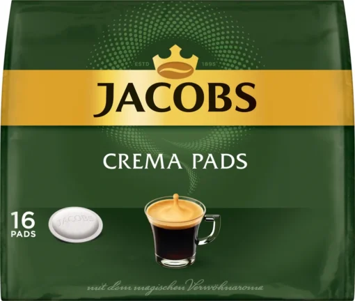 Jacobs Crema Pads | 16 Senseo Kompatible Kaffeepads -KaffeeGlück Angebote 42344cd03d1d8763af4ec9e2dc5b587e