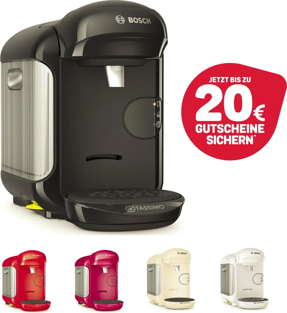 Bosch Tassimo Vivy2 Kapselmaschine TAS1401, Kompaktes Design, Vollautomatisch, Geeignet Für Alle Tassen - Pink 7 Bosch Tassimo Vivy2 Kapselmaschine TAS1401, Kompaktes Design, Vollautomatisch, Geeignet Für Alle Tassen - Pink – Bild 7