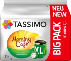 TASSIMO Kapseln Morning Café Filter XL T Discs 1 Packung - 21 Getränke Kaffeekapseln 14 TASSIMO Kapseln Morning Café Filter XL T Discs 1 Packung - 21 Getränke Kaffeekapseln -KaffeeGlück Angebote 4250cd0ad2171af1db6c330481344875