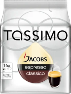 Tassimo Jacobs Espresso Classico | 16 T Discs, Kaffeekapseln 20 Tassimo Jacobs Espresso Classico | 16 T Discs, Kaffeekapseln -KaffeeGlück Angebote 48db1defc7b502df1bffc3e41b51c053