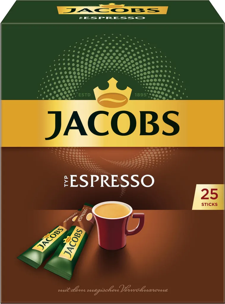 JACOBS Espresso Löslicher Kaffee 12er Pack - 12 X 25 Sticks 2 JACOBS Espresso Löslicher Kaffee 12er Pack - 12 X 25 Sticks – Bild 2