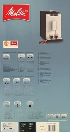 Melitta EspressoLine E950-213 Kaffeevollautomat, Silber/Schwarz -KaffeeGlück Angebote 4c41d485b302e6c009fc9795551dc66d