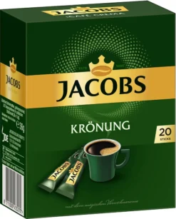JACOBS Löskaffee Krönung 16 X 20 Sticks Löslicher Kaffee Instantkaffee 320 Getränke 12 JACOBS Löskaffee Krönung 16 X 20 Sticks Löslicher Kaffee Instantkaffee 320 Getränke -KaffeeGlück Angebote 4ce4c67dd85112c9595d8eed20287abf