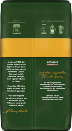 JACOBS Kaffeebohnen Krönung Crema Kräftig 3 Kg Geröstete Ganze Bohnen + 1 Jacobs Barista Becher + 1 Dose 14 JACOBS Kaffeebohnen Krönung Crema Kräftig 3 Kg Geröstete Ganze Bohnen + 1 Jacobs Barista Becher + 1 Dose -KaffeeGlück Angebote 4d508ba7fc143066fb56757abdde1bae