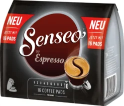 SENSEO Espresso Kaffee Pads 5er Pack - 5 X 16 Getränke 13 SENSEO Espresso Kaffee Pads 5er Pack - 5 X 16 Getränke -KaffeeGlück Angebote 5012a7774fd9ea02755d8a49cea40a19