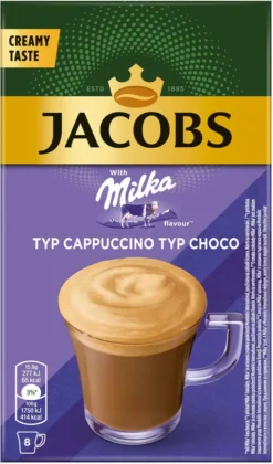 JACOBS Löskaffee Typ Cappuccino Milka* Geschmack 10 X 8 Sticks - 80 Getränke -KaffeeGlück Angebote 50c3c536b083c349d400fffcc284edb5