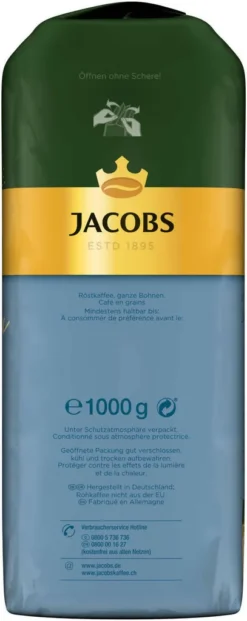 JACOBS Kaffeebohnen Expertenröstung Crema Mild Röstung Des Jahres 2 X 1 Kg + 1 Aluminium Dose Barista Design 17 JACOBS Kaffeebohnen Expertenröstung Crema Mild Röstung Des Jahres 2 X 1 Kg + 1 Aluminium Dose Barista Design -KaffeeGlück Angebote 53e69d924f869610b15d884731fa2c85 1