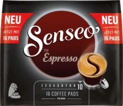 SENSEO Espresso Kaffee Pads 5er Pack - 5 X 16 Getränke 12 SENSEO Espresso Kaffee Pads 5er Pack - 5 X 16 Getränke -KaffeeGlück Angebote 54396613067fab948ee50e07b7d69a24