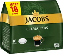 JACOBS Pads Crema Classic 270 Getränke - 15x18 Kaffeepads Senseo Kompatibel 9 JACOBS Pads Crema Classic 270 Getränke - 15x18 Kaffeepads Senseo Kompatibel -KaffeeGlück Angebote 5aa9f5ed68a31f5393c0354a07774f3b