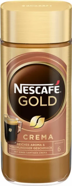 Nescafé® Nescafé Gold Crema | Löslicher Kaffee | 200g-Glas -KaffeeGlück Angebote 5aed229d16d29746b1d6e5d306dda5de