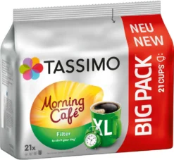 TASSIMO Kapseln Morning Café Filter XL T Discs 1 Packung - 21 Getränke Kaffeekapseln 11 TASSIMO Kapseln Morning Café Filter XL T Discs 1 Packung - 21 Getränke Kaffeekapseln -KaffeeGlück Angebote 5b7cf19d148ce47a3afece39fe12eea4