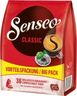 SENSEO Pads Classic UTZ 10 X 36 Getränke Pads Vorratspackung -KaffeeGlück Angebote 5ddb543e6fb9a8e26cb542677956aa24