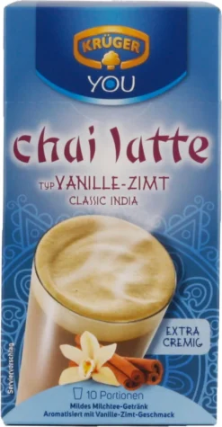 Krüger You Chai Latte Typ Vanille-Zimt Classic India Extra Cremig | 10 Portionen -KaffeeGlück Angebote 5df7e19cc55817dea244756904721a3b