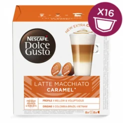 Nescafé® Nescafé Dolce Gusto Caramel Latte Macchiato, Karamell, Kapseln, Kaffeekapsel, Café, Coffee, Kaffee, 16 Kapseln (8 Portionen) -KaffeeGlück Angebote 602cf43e1fffe79c2f2698e411002db2