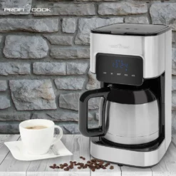 ProfiCook Kaffeeautomat PC-KA 1191 Für 8-10 Tassen, Elektronische Aromawahlfunktion, Sensor Touch-Bedienung, Edelstahl-Thermokanne (doppelwandig) -KaffeeGlück Angebote 6078831fe8fb88fb144222f478176886