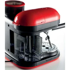 Ariete Siebträger-Espressomaschine Moderna Mit Kaffeemühle Und Aufschäumdüse, Rot/schwarz -KaffeeGlück Angebote 6317b106c026173bca0be9bb9e222f2c